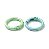 Spray Painted Alloy Spring Gate Ring PALLOY-H131-08-3