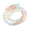 Electroplate Glass Beads Strands EGLA-D300-06-8mm-20-3