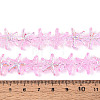 Baking Paint Electroplate Transparent Glass Beads Strands EGLA-N017-07-A04-4