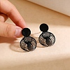 Alloy Stud Dangle Earrings WG62864-01-2
