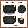 4Pcs PU Leather Short Suspension Clasps FIND-WH0139-944A-2