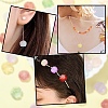 140Pcs 14 Styles Frosted Acrylic Beads MACR-YW0003-02-6