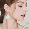 304 Stainless Steel Stud Earring Findings STAS-BBC0008-36B-6