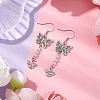 Butterfly & Bees Alloy Dangle Earrings for Women EJEW-JE05886-2
