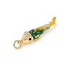 Brass Enamel Pendants KK-L255-03G-A-3