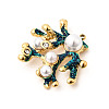 304 Stainless Steel Rhinestone Pendants STAS-P431-13G-2