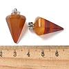 Natural & Synthetic Mixed Gemstone Pendants G-B127-13P-4