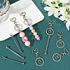 10Pcs Alloy Keychain Clasps KEYC-SC0001-79B-7