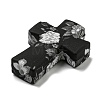 Cross with Flower Silicone Focal Beads SIL-G006-02G-3