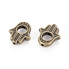 Tibetan Style Alloy Bead Frames TIBEB-LF0265YKG-AB-FF-2