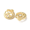 Brass Micro Pave Cubic Zirconia Charms KK-H460-58G-2