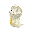 Transparent Resin Little Bear Ornament RESI-S015-01G-2