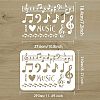 Large Plastic Reusable Drawing Painting Stencils Templates DIY-WH0202-470-2