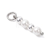 Shell Pearl with Synthetic Non-magnetic Hematite Pendants PALLOY-JF04716-4