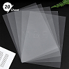 Olycraft Transparent Plastic Board with Protective Paper for Photo Frame Replacement DIY-OC0003-74G-3