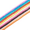 10 Strands 10 Colors Flat Round Eco-Friendly Handmade Polymer Clay Beads CLAY-CJ0001-33-1
