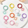 8Pcs 8 Styles Transparent Printed Acrylic Pendant Decorations HJEW-YW00555-2