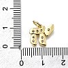 Brass Micro Pave Cubic Zirconia Pendants X-KK-K400-36G-3
