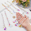 9Pcs 9 Style AB Color Faceted Glass Suncatchers HJEW-GL0001-05-3