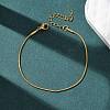 304 Stainless Steel Snake Chain Bracelets for Women BJEW-G775-02G-3