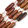 Natural Fire Crackle Agate Beads Strands G-P605-E01-01A-2