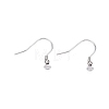 Anti-Tarnish Rhodium Plated 925 Sterling Silver Earring Hooks STER-N016-31P-2