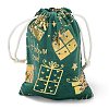 Gold Stamping Christmas Velvet Storage Bags ABAG-Q053-01B-01E-2