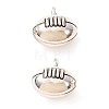 Tibetan Style Alloy Charms AL-CBA5212-01AS-1