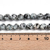 Dyed Natural Sesame Jasper Beads Strands G-T139-8mm-47J-5