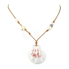 Shell Pendant Necklaces X1-NJEW-TA00179-01-3
