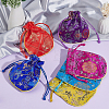 12Pcs 6 Colors Silk Packing Pouches ABAG-HY0001-03-5