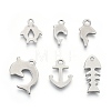 Non-Tarnish 201 Stainless Steel Charms STAS-R118-08-1