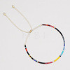 Adjustable Plastic Beaded Slider Bracelets YS6543-5-1