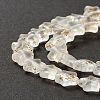 Transparent Glass Beads Strand GLAA-F112-04K-5