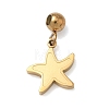 304 Stainless Steel Pendants STAS-K323-01E-G-1