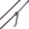 Ion Plating(IP) 304 Stainless Steel Box Chain Necklace for Men Women NJEW-K245-020E-2