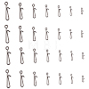 140Pcs 7 Styles 304 Stainless Steel Fishing Clips STAS-FH0001-88-1