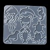 Sea Animal Ocean Theme DIY Pendant Silhouette Silicone Molds DIY-G102-01C-4
