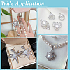 50Pcs 10 Styles Alloy Crystal Rhinestone Pendants ALRI-PH0001-35-4