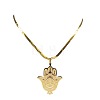 304 Stainless Steel Religion Hamsa Hand Pendant Flat Snake Chain Necklaces FS-WGD9CC8-01-4
