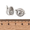 Flat Round Brass Hoop Earring Findings KK-Z154-09P-3