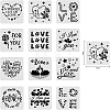 Large Plastic Reusable Drawing Painting Stencils Templates Sets DIY-WH0172-092-2