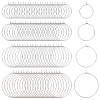 320Pcs 40 Styles 316 Surgical Stainless Steel Hoop Earring Findings STAS-ME0001-08-1