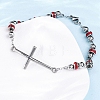 201 Stainless Steel Link Chain Bracelets BJEW-A032-01P-03-5