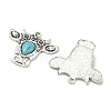 Bohemian Synthetic Turquoise Cattle Pendants FIND-Z112-01AS-08-2