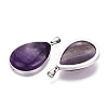 Natural Amethyst Pendants GG-N003-01B-P-2