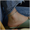 Titanium Steel Figaro Chain Anklets for Women WG21F1E-03-1