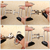 Alloy Snap Lock Clasps FIND-CA0008-42A-P-3