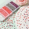 1900Pcs 5 Colors Baking Paint Glass Seed Beads SEED-YW0001-76F-5