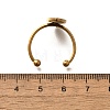 304 Stainless Steel Open Cuff Ring Components LS-STAS-M057-01F-G-3